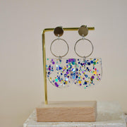 Tanner // Confetti Charm Dangle Earrings