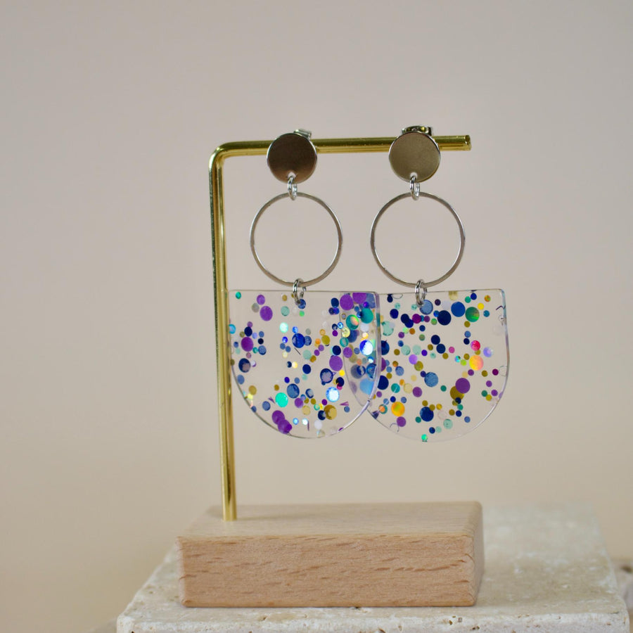 Tanner // Confetti Charm Dangle Earrings
