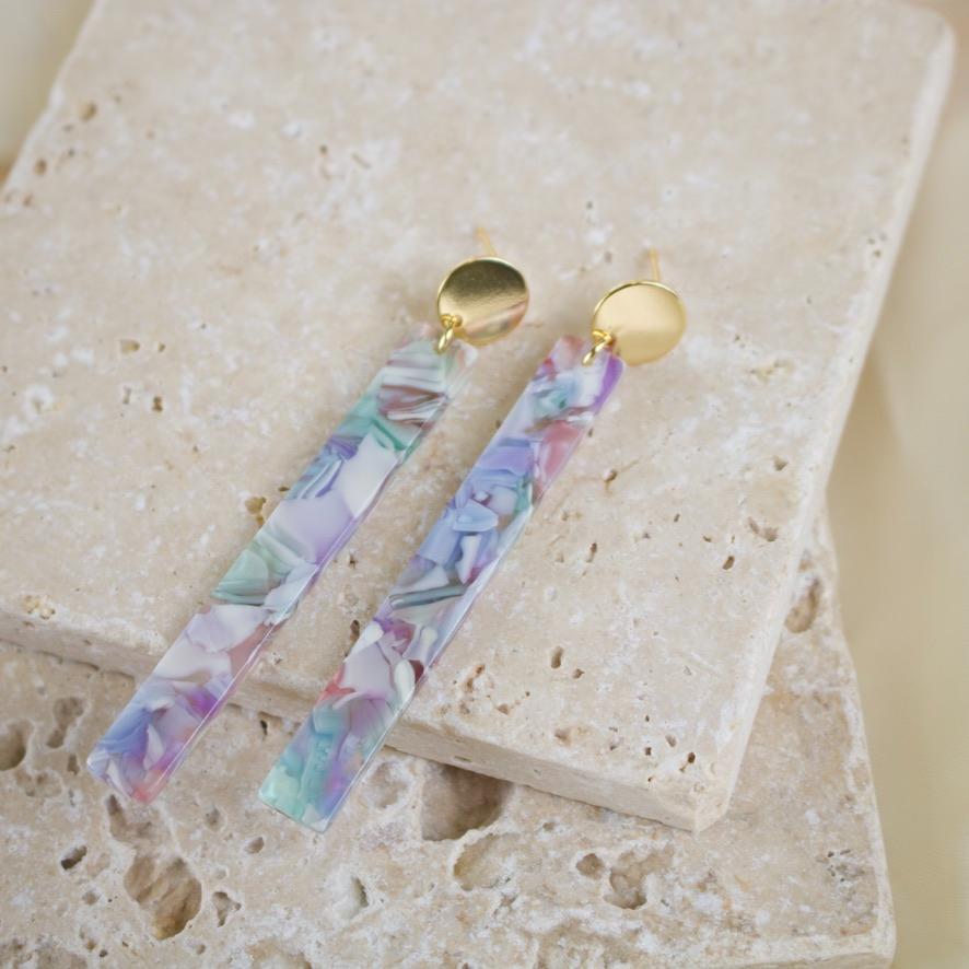 Ellie // Pastel Bar Earrings