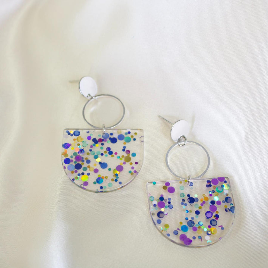 Tanner // Confetti Charm Dangle Earrings