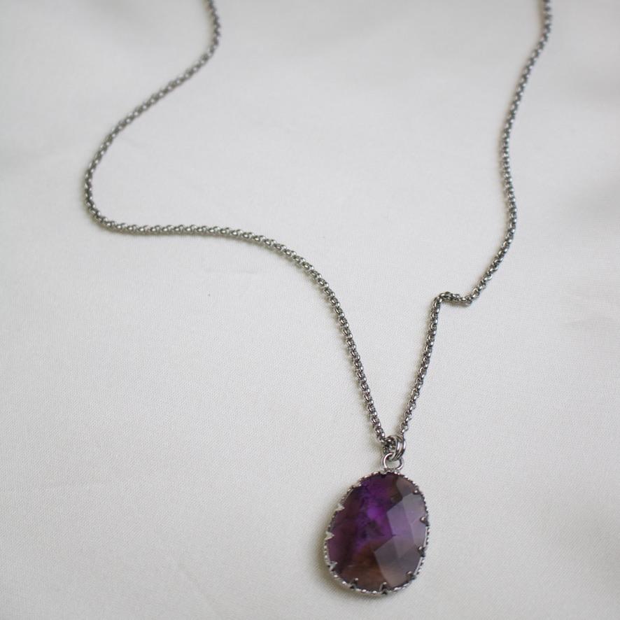 Lana // Amethyst Adjustable Necklace