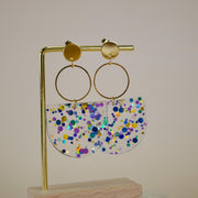 Tanner // Confetti Charm Dangle Earrings