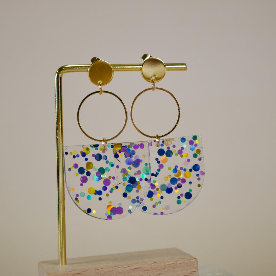 Tanner // Confetti Charm Dangle Earrings
