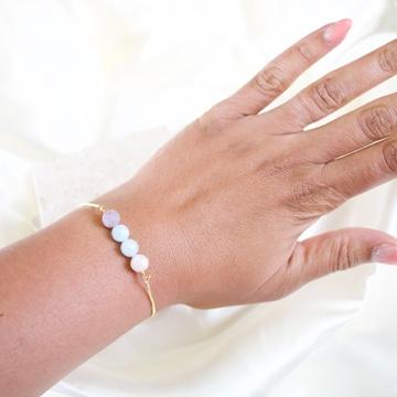 Stevie // Morganite Adjustable Bracelet