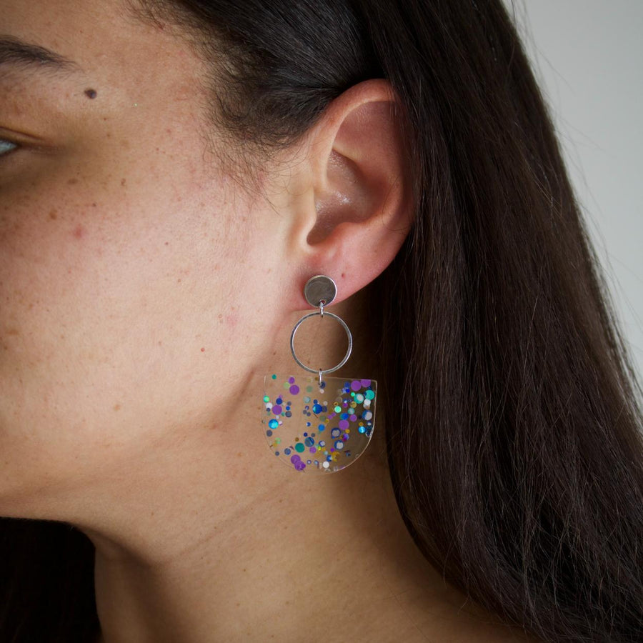 Tanner // Confetti Charm Dangle Earrings