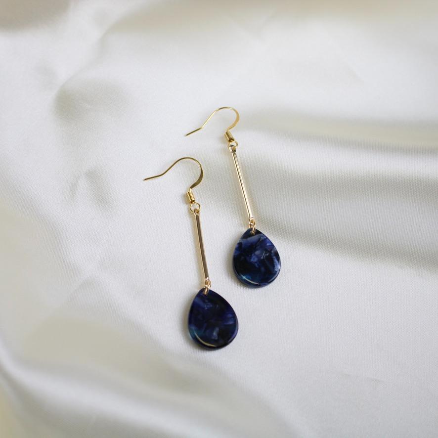 Rome // Blue Teardrop Earrings