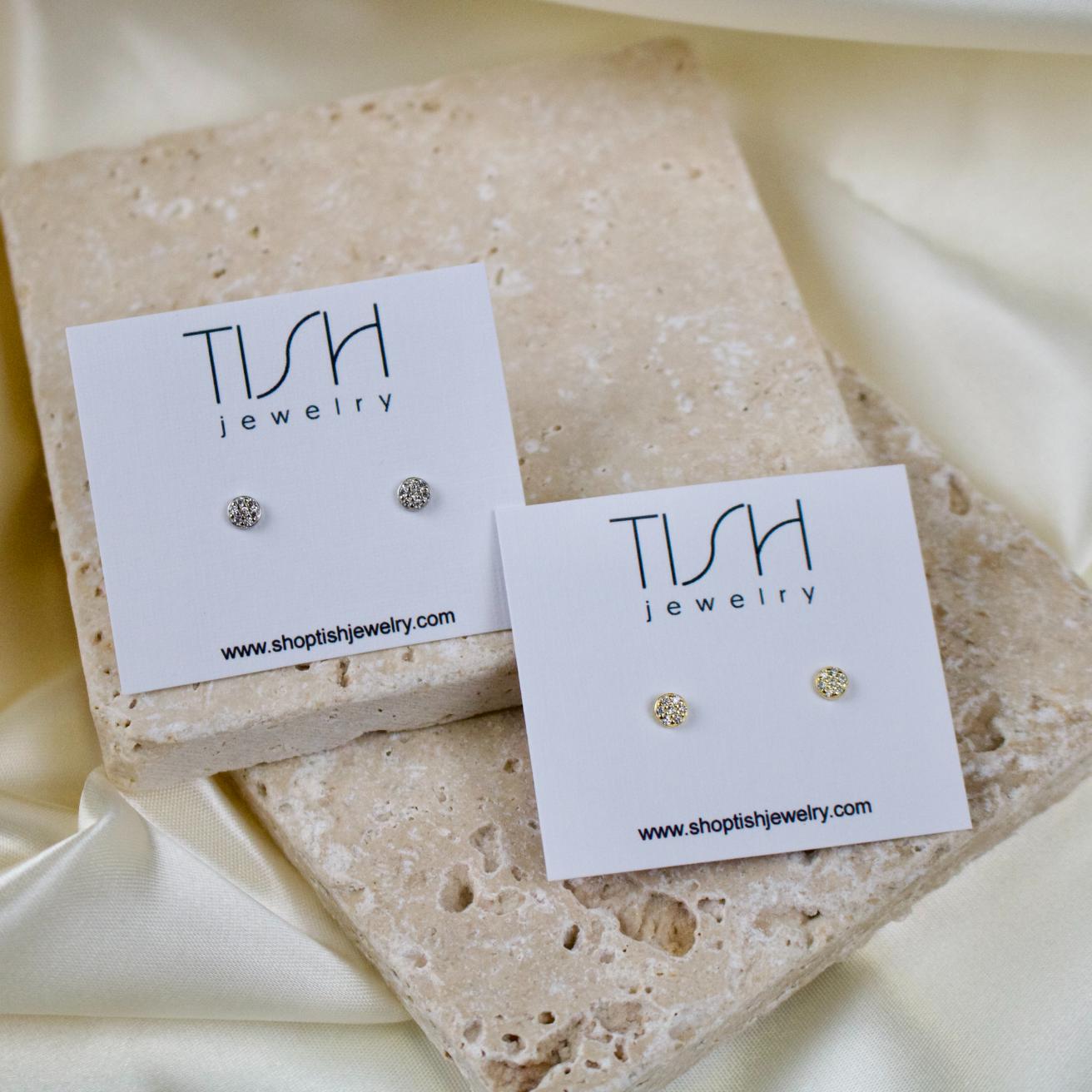 Ethel // Dainty Rhinestone Dot Studs