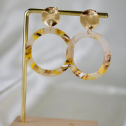 Delilah // Circular Acetate Earrings