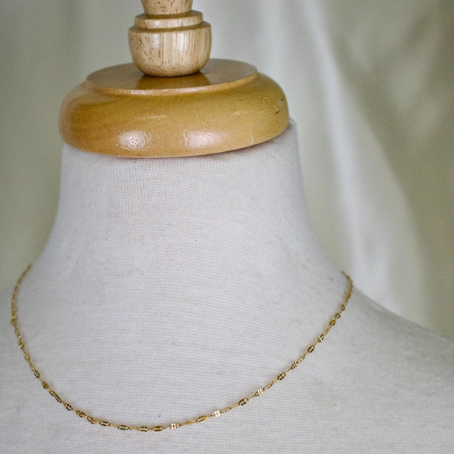 Claire // Oval Link Layering Necklace