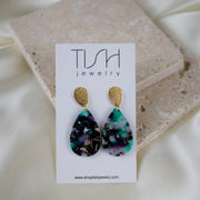 Nessa // Teardrop Charm Earrings