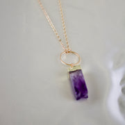 Nova // Amethyst Prism Necklace