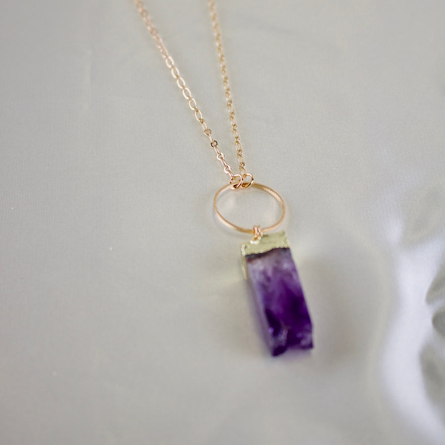Nova // Amethyst Prism Necklace