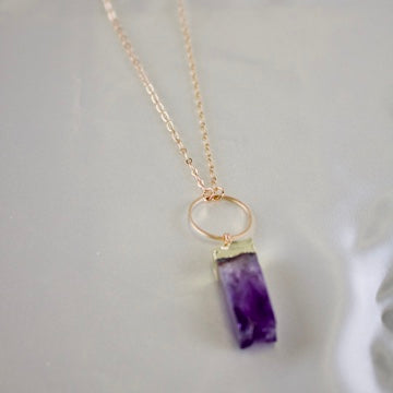 Nova // Amethyst Prism Necklace