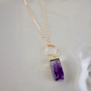 Nova // Amethyst Prism Necklace