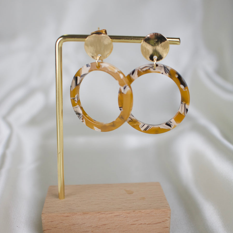Delilah // Circular Acetate Earrings