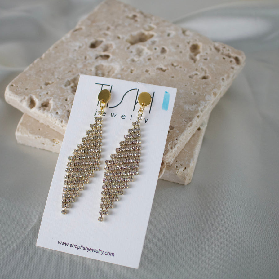 E29 - Rhinestone Diamond Earrings