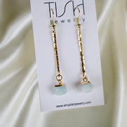 Zuri // Amazonite Charm Chainlink Earring