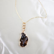 Tess // Agate Slice Necklace