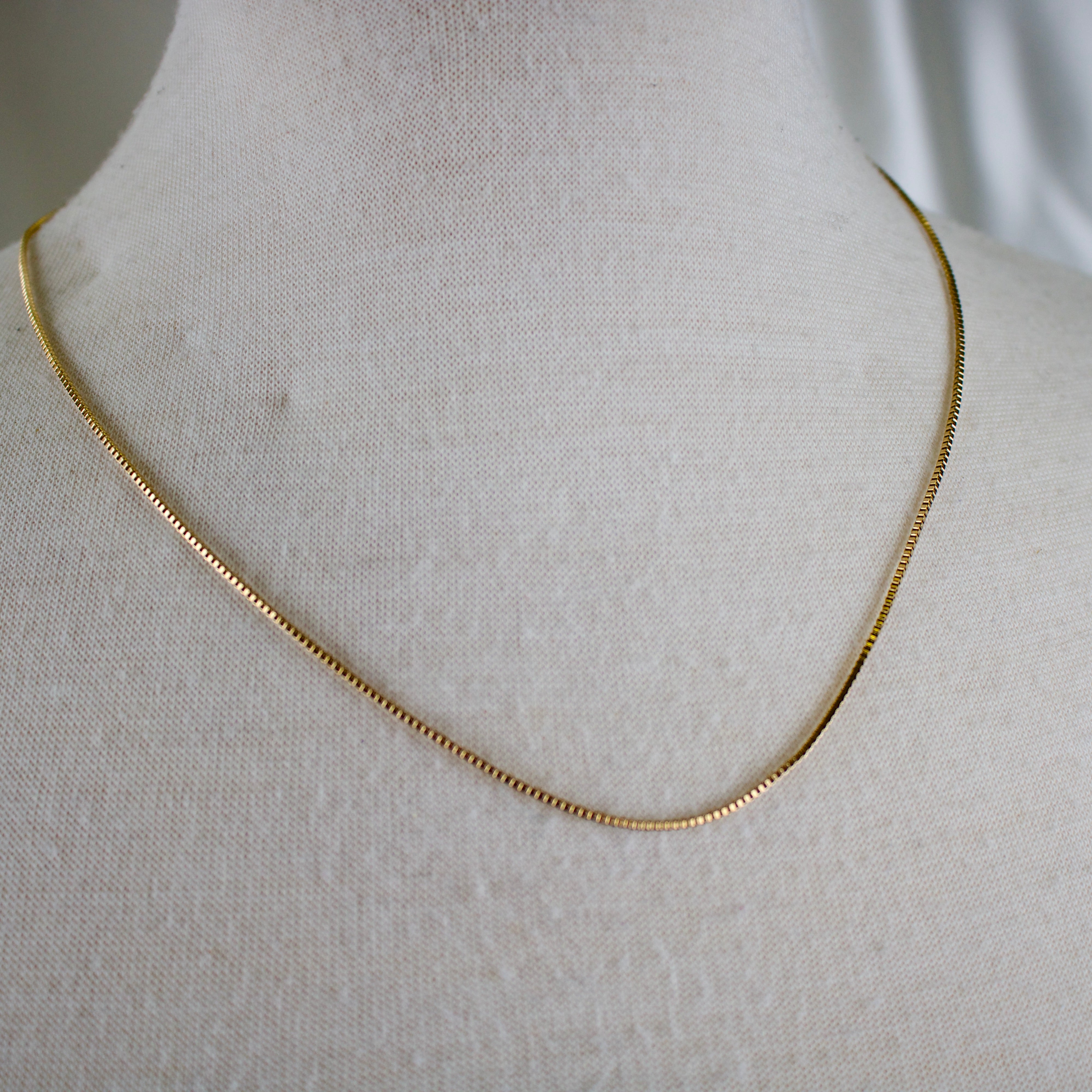 Maeve // Box Chain Layering Necklace
