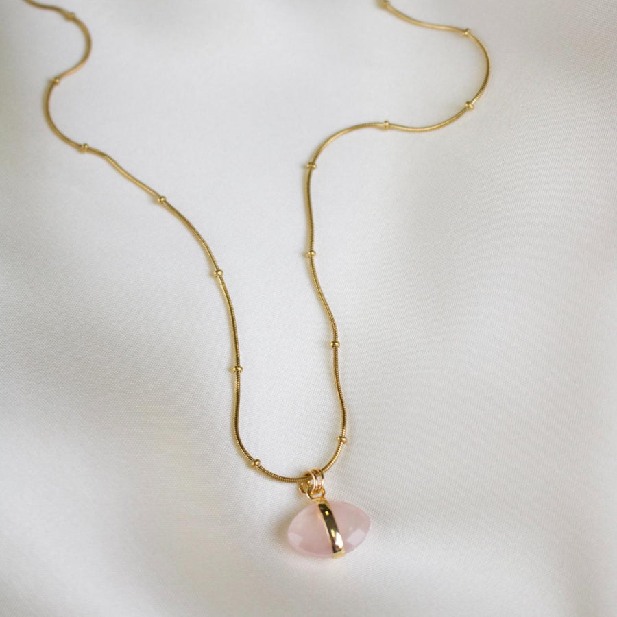 Patti // Dainty Crystal Charm Necklace