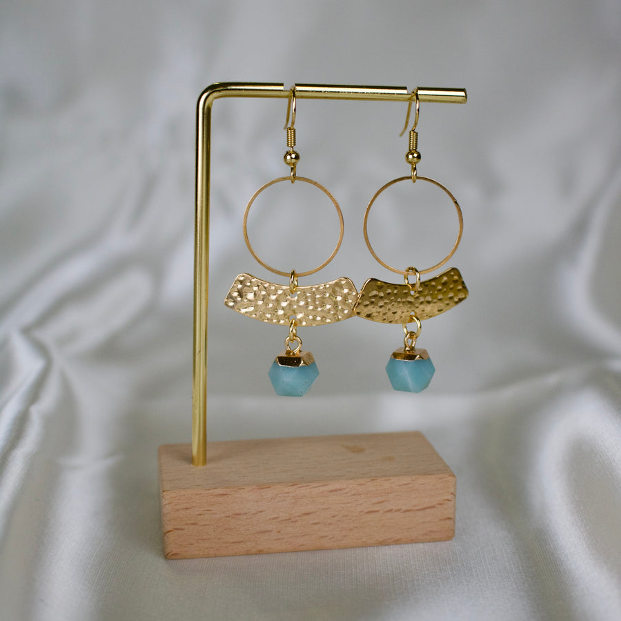 Perry // Amazonite Dangle Earrings