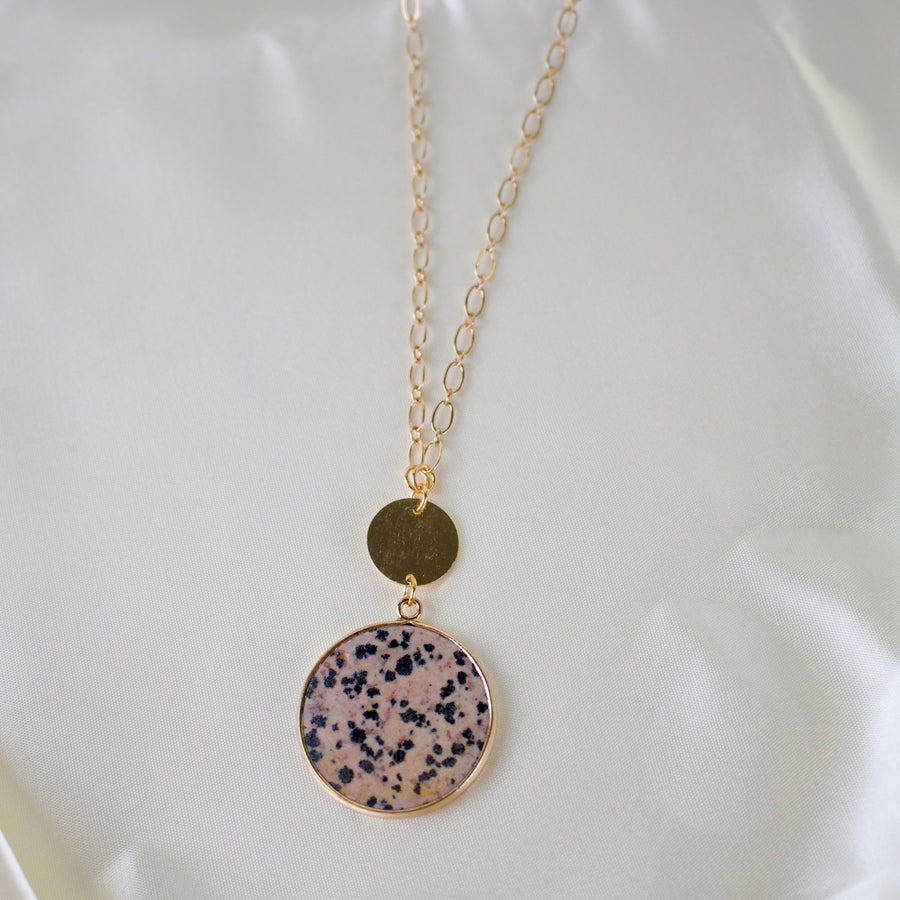N003 - Dalmatian jasper necklace