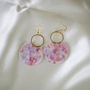 Flora // Pink Dangle Earrings