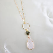 Cherice // Quartz & Labradorite Necklace