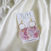Flora // Pink Dangle Earrings