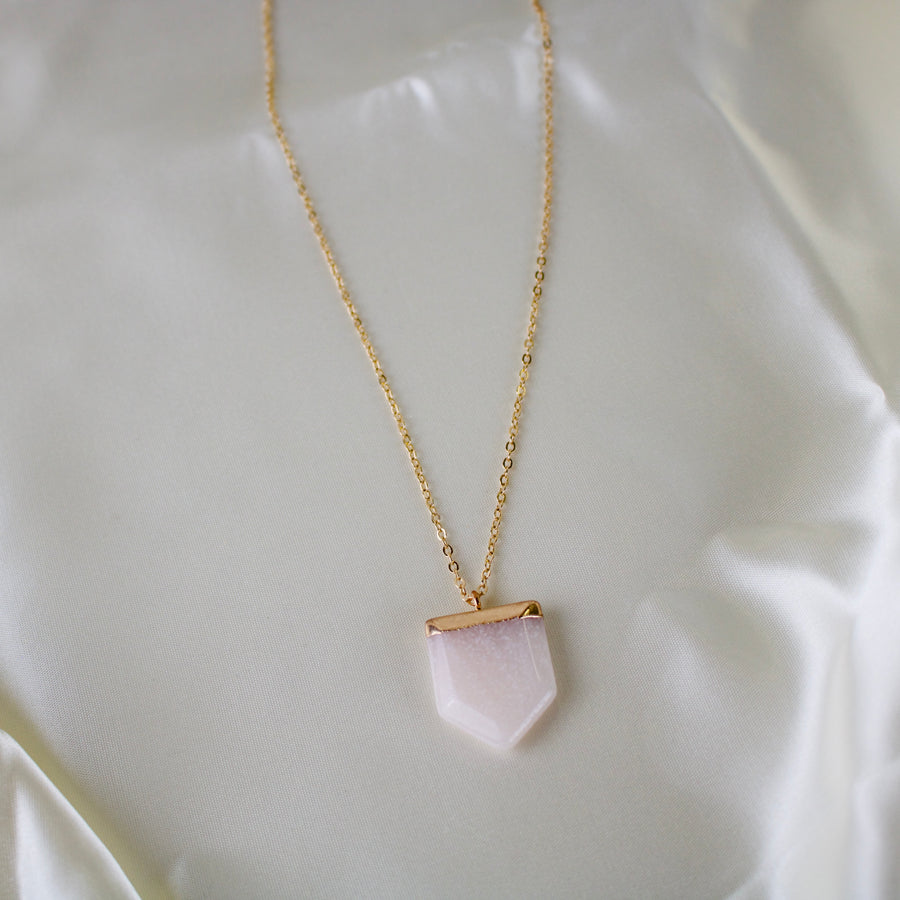 N006 - Pink Aventurine Pendant necklace