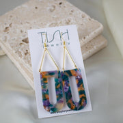 Tempo // Multicolour Acetate Earrings