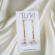 Zuri // Amazonite Charm Chainlink Earring