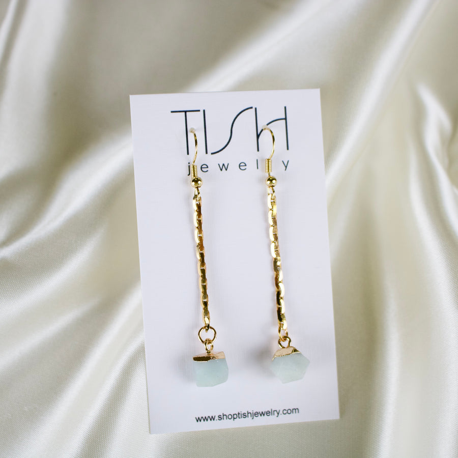 Zuri // Amazonite Charm Chainlink Earring
