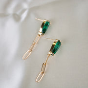 Etta // Large Colourful Glass Stud Earring