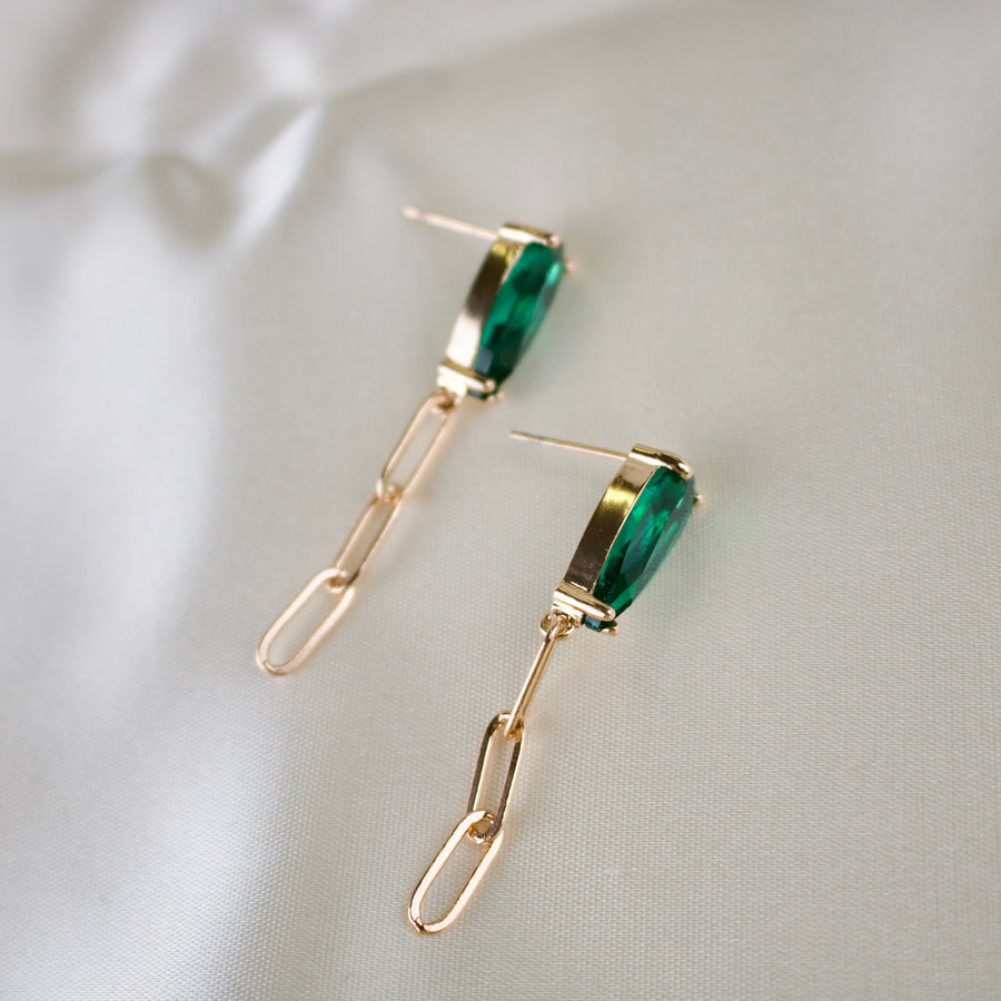 Etta // Large Colourful Glass Stud Earring