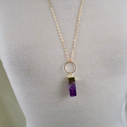 Nova // Amethyst Prism Necklace