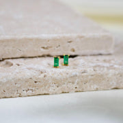 Rema // Emerald Green Rhinestone Studs