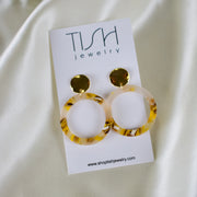 Delilah // Circular Acetate Earrings