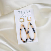 Shai // Blonde Tortoise Teardrop Earring