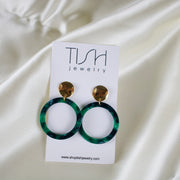 Delilah // Circular Acetate Earrings