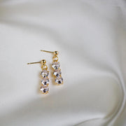 Sierra // Rhinestone Drop Earrings