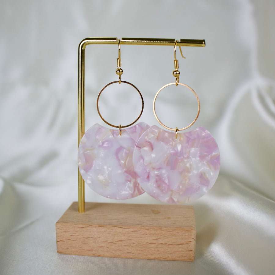 Flora // Pink Dangle Earrings