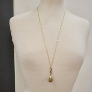 N031 - Teardrop jasper pendant necklace