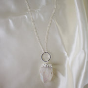 N001 - Chunky aura quartz necklace