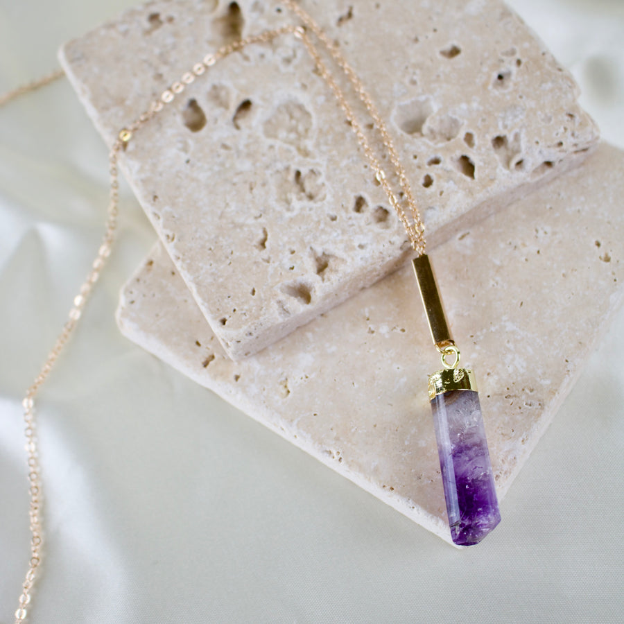 Zena // Amethyst Necklace