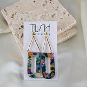 Tempo // Multicolour Acetate Earrings