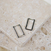 Romi // Rectangle Hoop Earrings