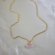 Remi // Adjustable Rose Quartz Necklace