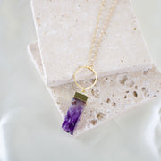 Nova // Amethyst Prism Necklace