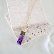 Nova // Amethyst Prism Necklace